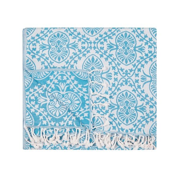 Tyrkysová hammam osuška Kate Louise Bianca, 165 x 100 cm-image-4