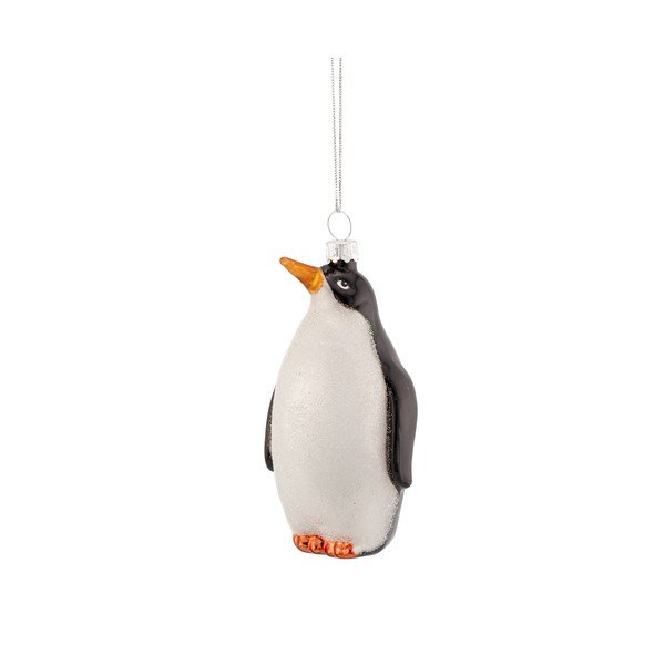 Klaasist jõuluehe, 6 cm King Penguin – Sass & Belle