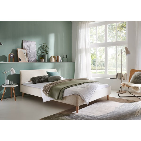 Beeži värvi kaheinimesevoodi 140x200 cm Wicki - Meise Möbel-image-1