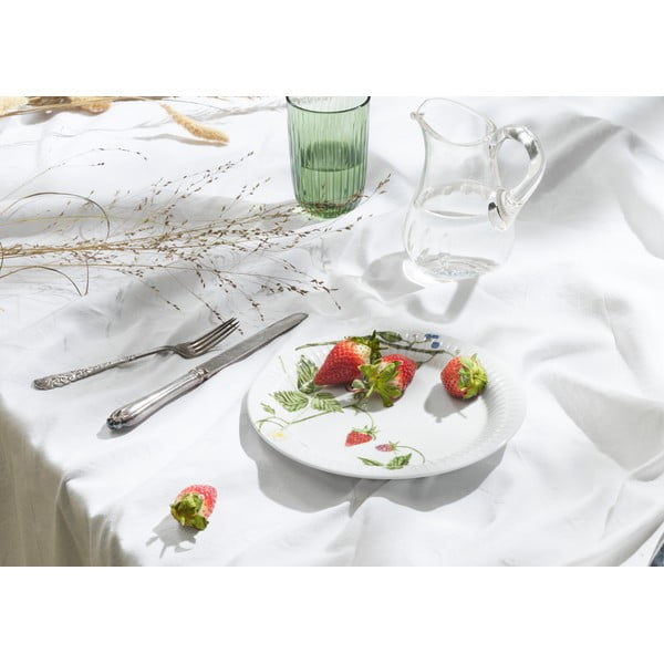 Valge portselanist magustoidutaldrik ø 22 cm Hammershøi Summer - Kähler Design-image-1