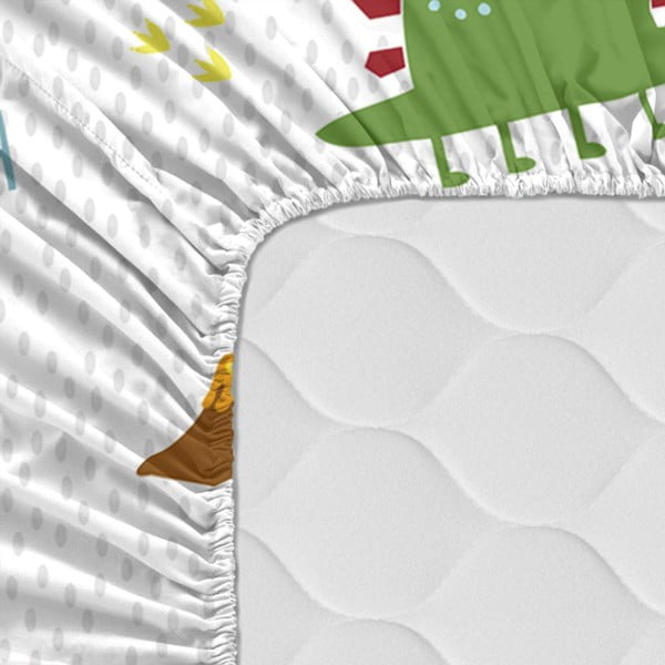 Lapsele mõeldud puuvillane lina, 90 x 200 cm Funnysaurus - Moshi Moshi-image-2