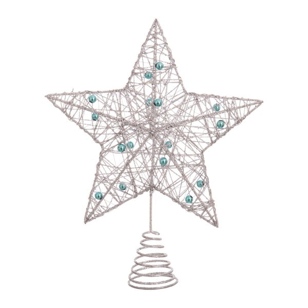 Hvězda na stromeček ve stříbrné barvě Unimasa Star