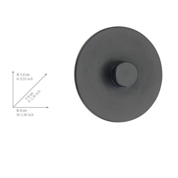 Komplekt 2 musta Turbo-Loc isekinnituvat seinakinnitust Classic Plus - Wenko-image-3