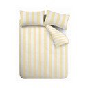 Kollane 3-osaline voodipesu 200x200 cm Cove Stripe - Catherine Lansfield