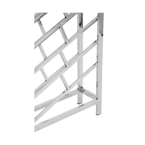 Hõbedane läikiv metallist veiniriiul 24 pudelile Barolo - Premier Housewares-image-3