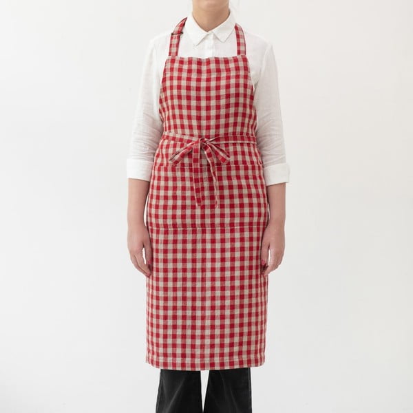 Linane põll Red Gingham - Linen Tales