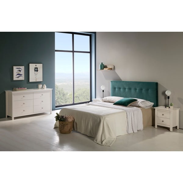 Valge männipuidust kummut 130x80 cm Berna – Marckeric-image-1