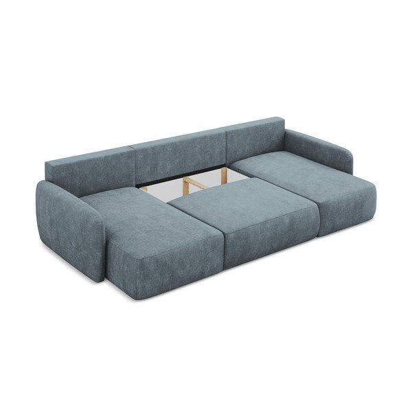 Hallikassinine panipaigaga šenillist nurgadiivanvoodi (U-kujuline) Lilo - Makamii-image-3