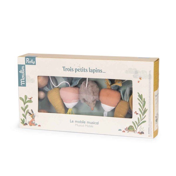 Muusikaline rippuv karussell Trois Petits Lapins - Moulin Roty-image-1