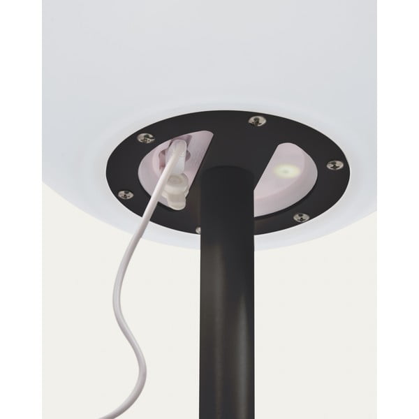 Valge-must LED-põrandavalgusti puldiga (kõrgus 120 cm) Dinesh - Kave Home-image-4