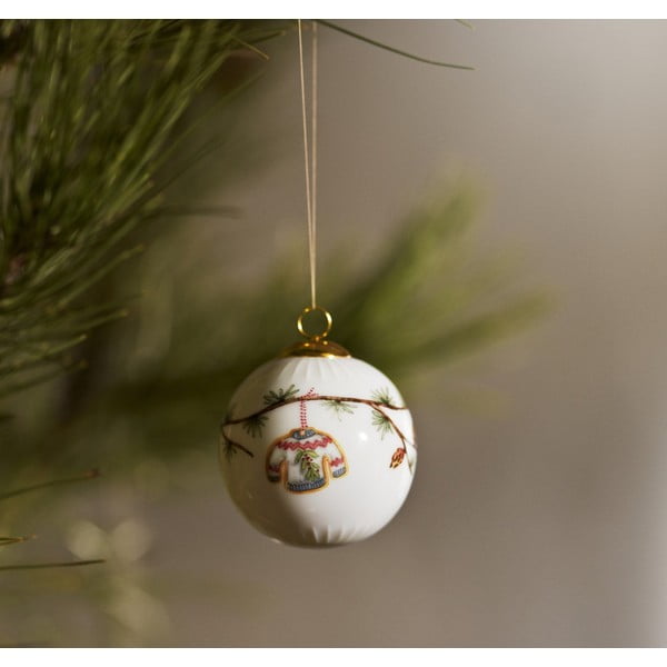 Portselanist jõulukaunistus ø 6 cm Hammershøi Christmas Bauble 2025 - Kähler Design-image-1