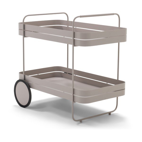 Metallist ratastega serveerimislaud 74x42 cm Gin & Trolley - Spinder Design-image-2