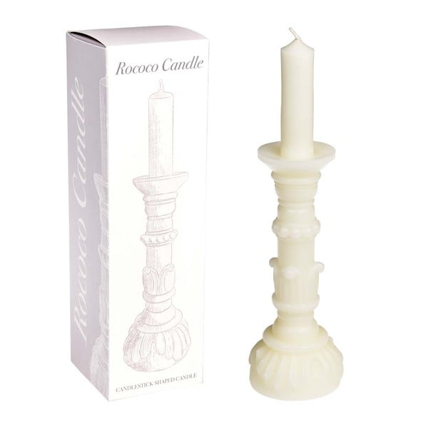 Slonovinově bílá svíčka Rex London Rococo, 10 hod