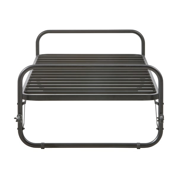 Must üheinimesevoodi koos voodipõhjaga 90x200 cm Lucy - WOOOD-image-2