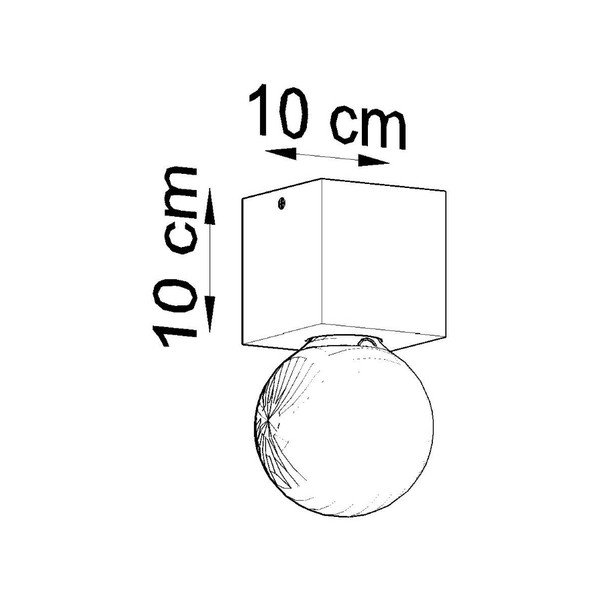 Hall laevalgusti 10x10 cm Gabi - Sollux-image-4
