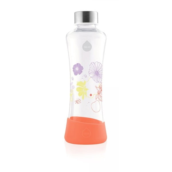 Oranž reisiklaasist pudel 0,55 l Flowerhead - Equa