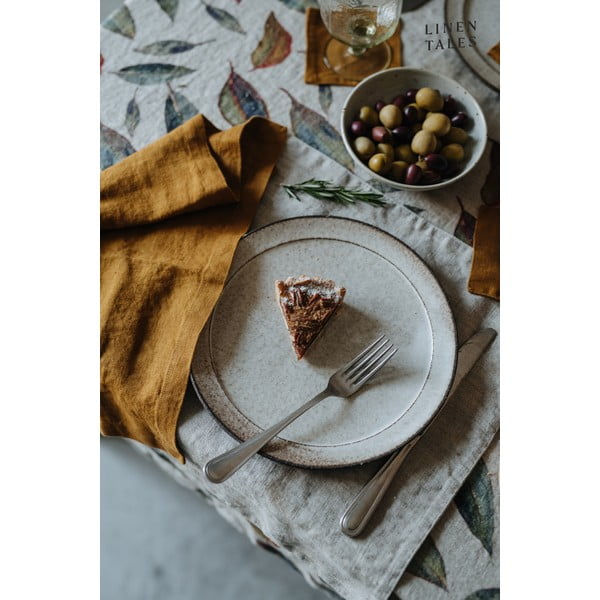 Riidest lauamatt 45x45 cm Golden Fall - Linen Tales-image-1