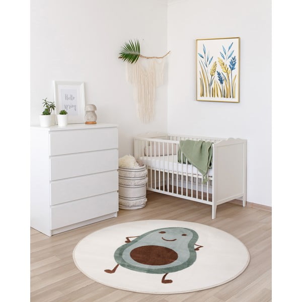 Mündi-elevandiluu värvi laste vaip ø120 cm Avocado Mint - FD-image-1