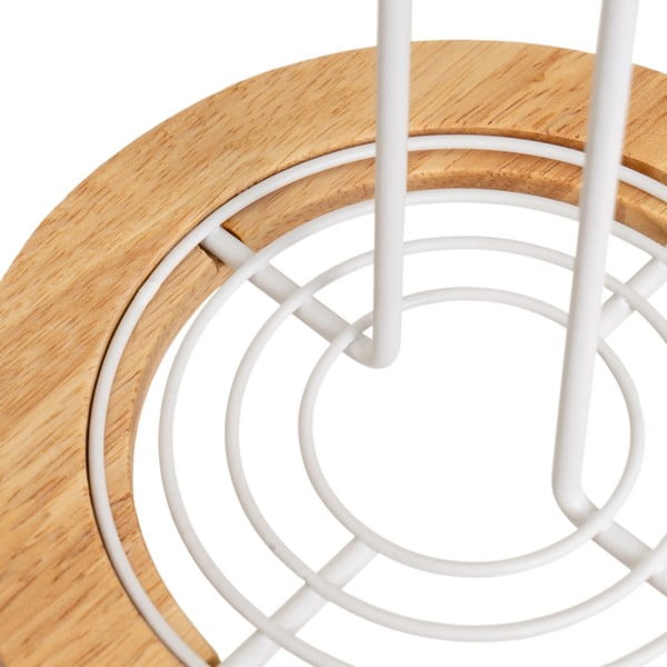 Valge metallist majapidamispaberi hoidja ø 15 cm - Casa Selección-image-2