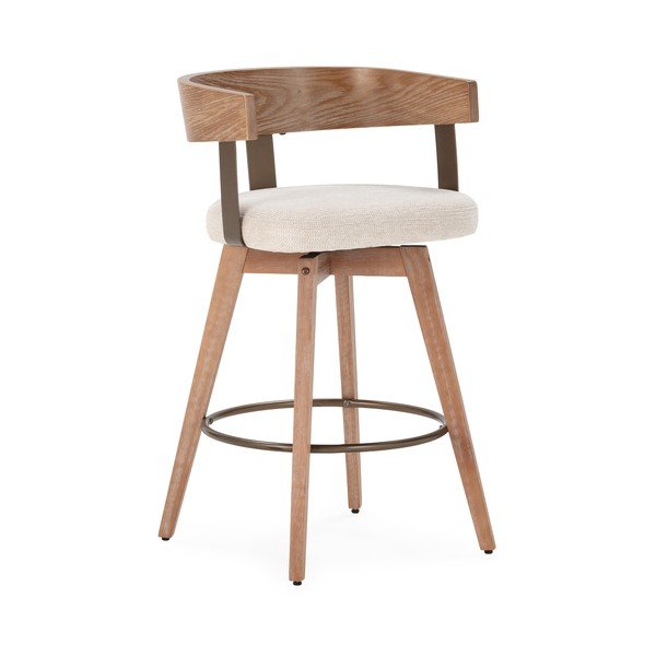 Polsterdatud baaritoolid käetugedega, 2 tk komplektis Ilia - MOME