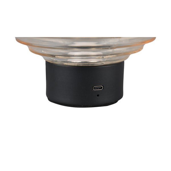 Must-beež dimmerdatav LED laualamp klaasist varjuga  (kõrgus 14,5 cm) Earl - Reality-image-3