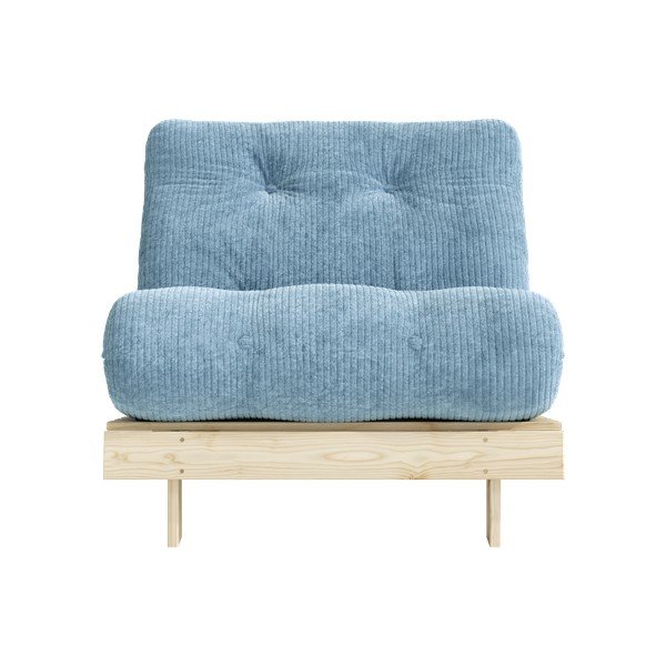 Helesinine kokkupandav velvetist futon-tool Roots - Karup-image-4
