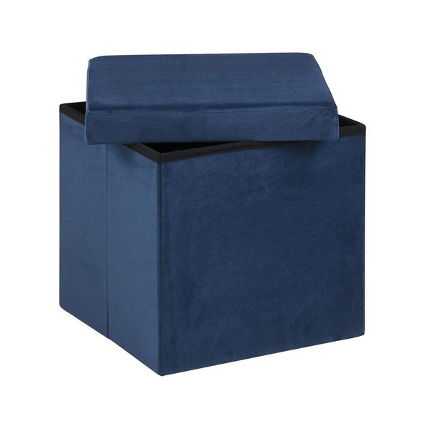 Sinine pouf koos hoiuruumiga Sada - Actona-image-1