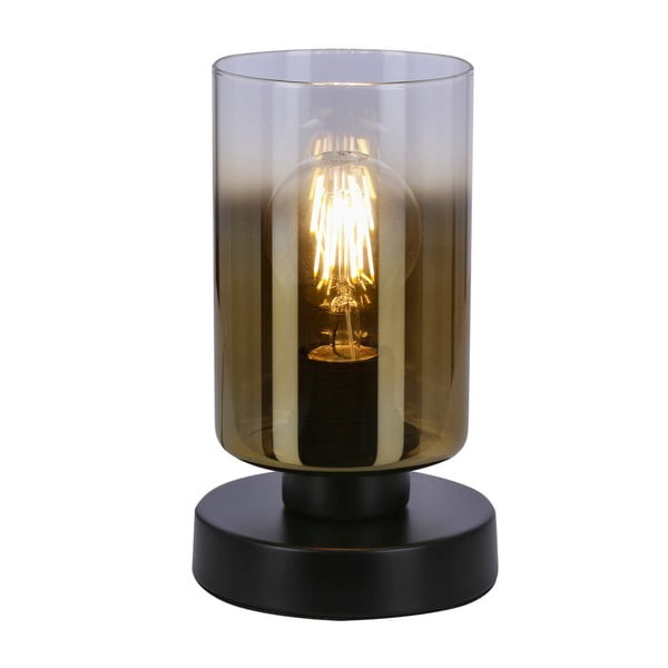 Must klaasist varjuga laualamp (kõrgus 20 cm) Aspra - Candellux Lighting-image-2