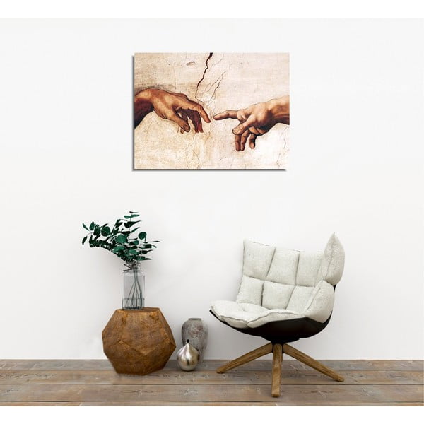 Seinareproduktsioon lõuendil Michelangelo, 40 x 30 cm Michelangelo Buonarroti - Wallity-image-1