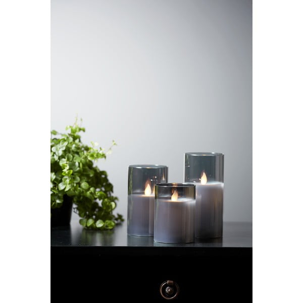 Hall LED vahaküünal klaasist , kõrgus 12,5 cm M-Twinkle - Star Trading-image-4