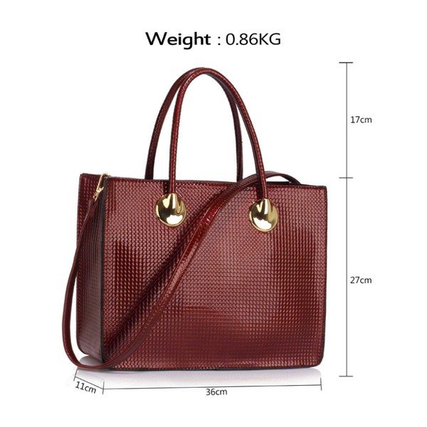 Kabelka L&S Grace Burgundy-image-1