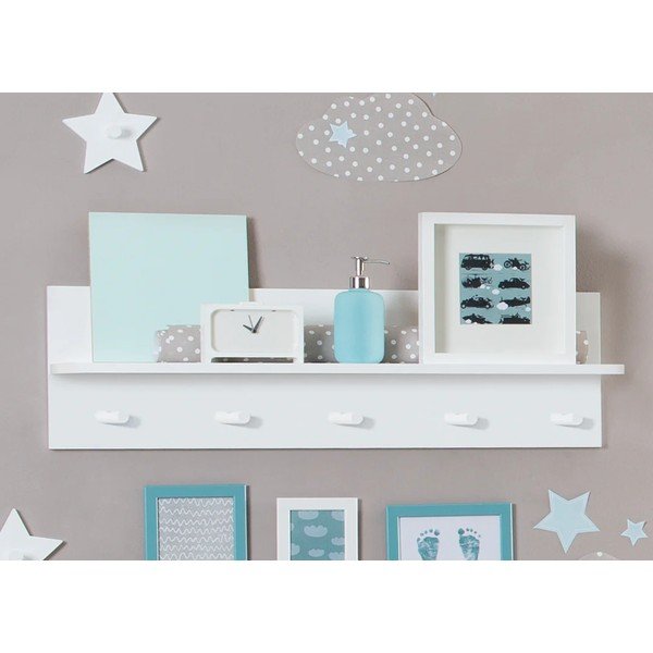 Valge seinale kinnitatav laste riidenagi Dreamworld 3 - Roba-image-1