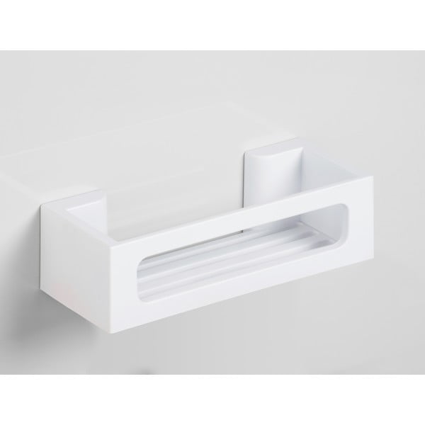 Matt valge plastikust vannitoariiul (ilma puurimiseta)s Turbo-loc Bralia - Wenko-image-4