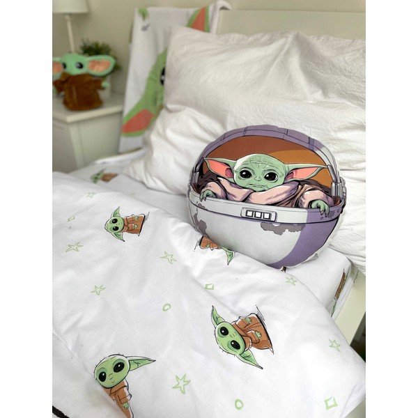 Laste mikroplüüsist padi ø 40 cm Star Wars "Mandalorian 02" - Jerry Fabrics-image-1