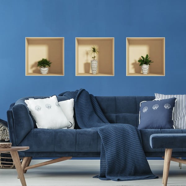 3 kleebise komplekt 3D efektiga Palmid - Ambiance-image-3