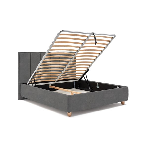 Helehall kaheinimese voodi, 180 x 200 cm, võrk ja panipaigaga. Wega - ProSpánek-image-4