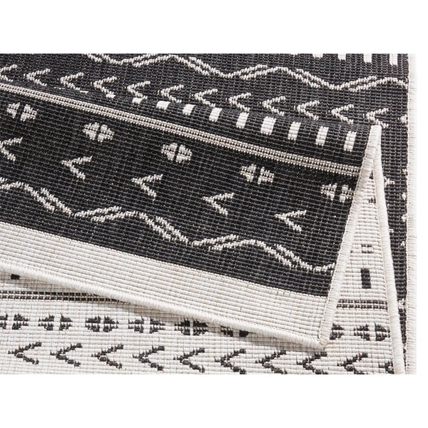 Must ja kreemjas välisvaip , 290 x 200 cm Kuba - NORTHRUGS-image-1