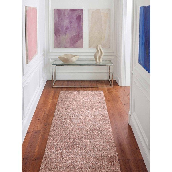 Antiikroosa käsitsi kootud bukleekangast vaip 80x200 cm Notting Hill Portobello - Ted Baker-image-1