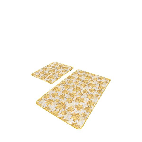 Kollased vannitoamatid 2 tk 60x100 cm - Mila Home