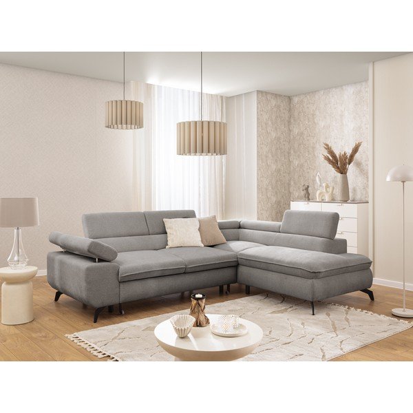 Helehall šenill-nurgadiivan (parempoolne/L-kujuline) Marbeya - Ropez-image-1