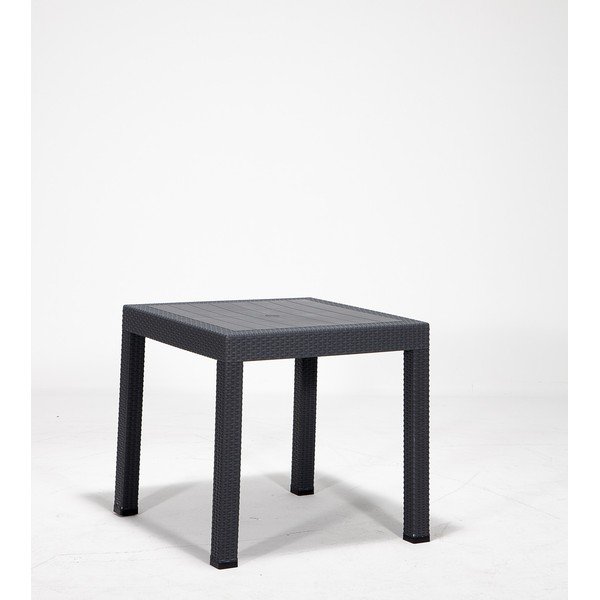 Plastikust söögilaud 80x80 cm Rattan - Floriane Garden-image-1