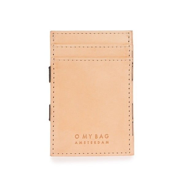 Béžová kožená peněženka na karty O My Bag Magic