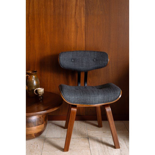 Hall/pruun polsterdatud söögitool Blackwood - Dutchbone-image-1