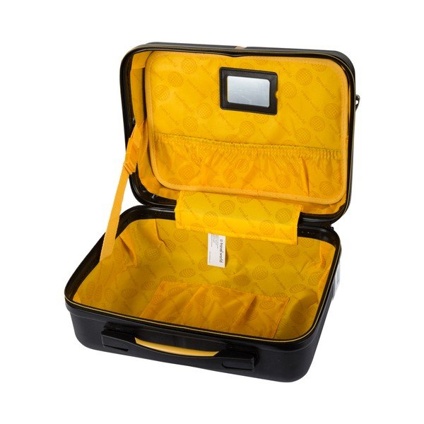 Set černého kosmetického kufříku a kufru na kolečkách Travel World-image-2