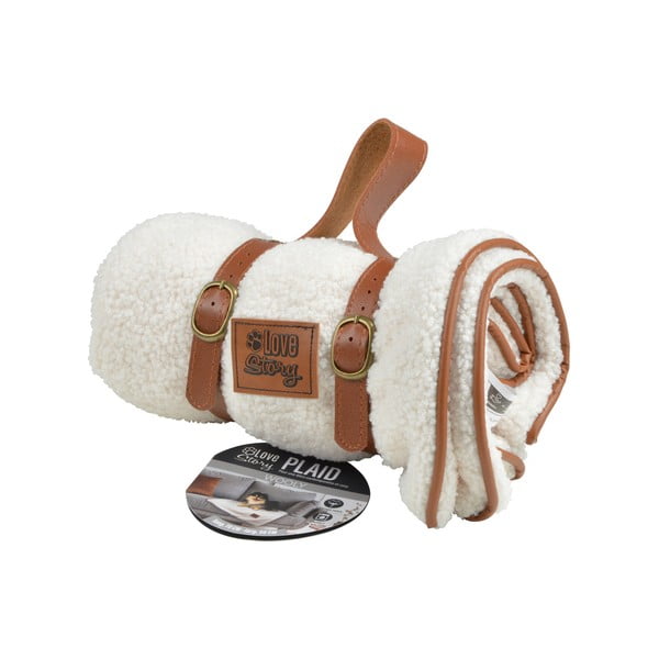 Kreem tekk 70x50 cm Wooly – Love Story-image-3