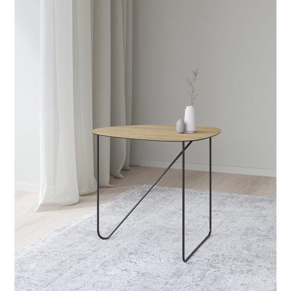 Metallist diivanilaud 44x50 cm Curve L Wood - LIND DNA-image-1