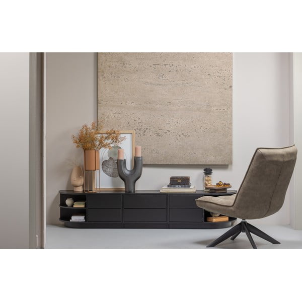 Must männipuidust telerilaud 75x40 cm Finca - WOOOD-image-1