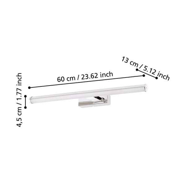 Hõbedane LED seinavalgusti VADUMI - EGLO-image-2