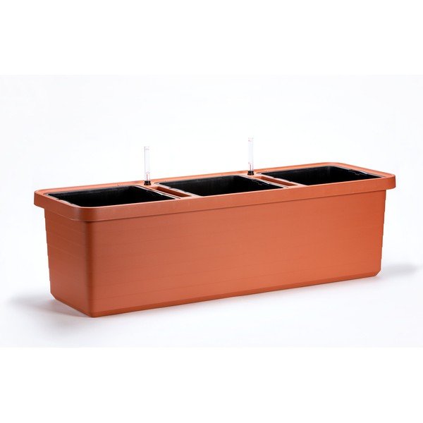 Suuremahuline isevoolav istutuskast terrakota, 72 l Berberis Trio - Plastia