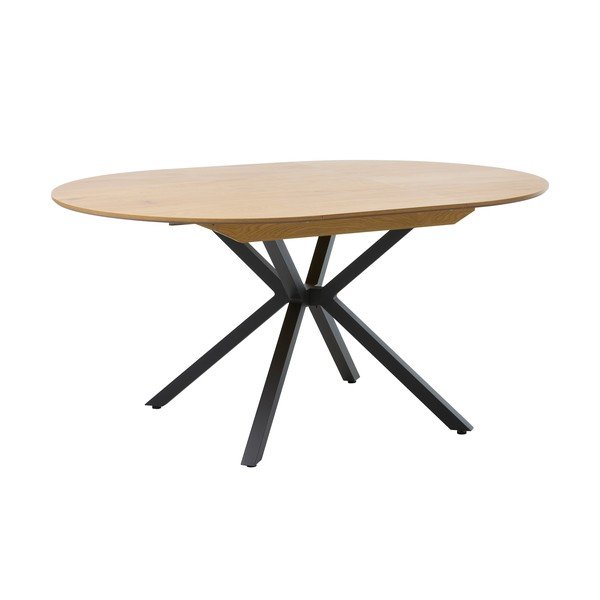 Ümmargune kokkupandav söögilaud täiendava lauaplaadiga ø 120 cm Cesura - Unique Furniture-image-2